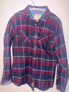 Legendary Whitetails Flannel Shirt in Blue & Burgundy